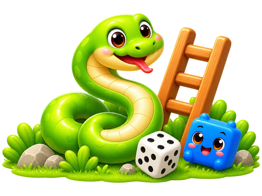 Friendly Snakes & Ladders characters